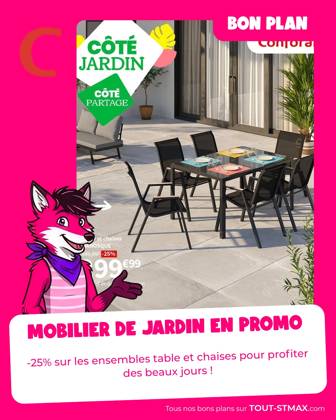Mobilier de jardin en promo